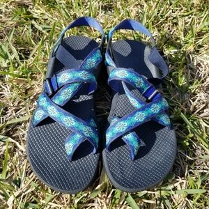Chaco Z / Cloud 2 Women's Hiking Sandals In Laced Aqua Size 9